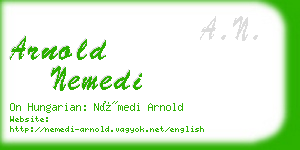 arnold nemedi business card